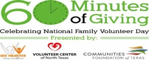 60 Minutes of Giving- service projects